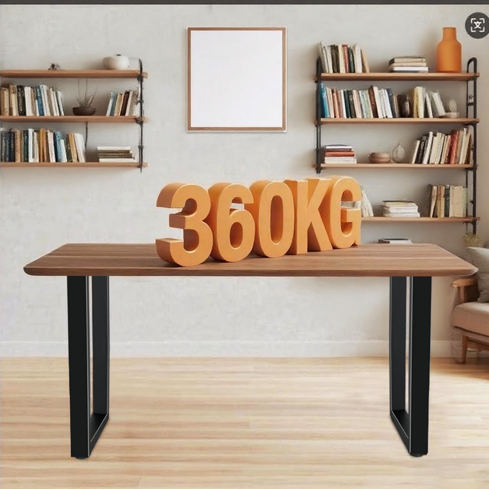 Amazon.co.jp: QLLY 口型テーブル脚、360kg耐荷重高のアイアンレッグ